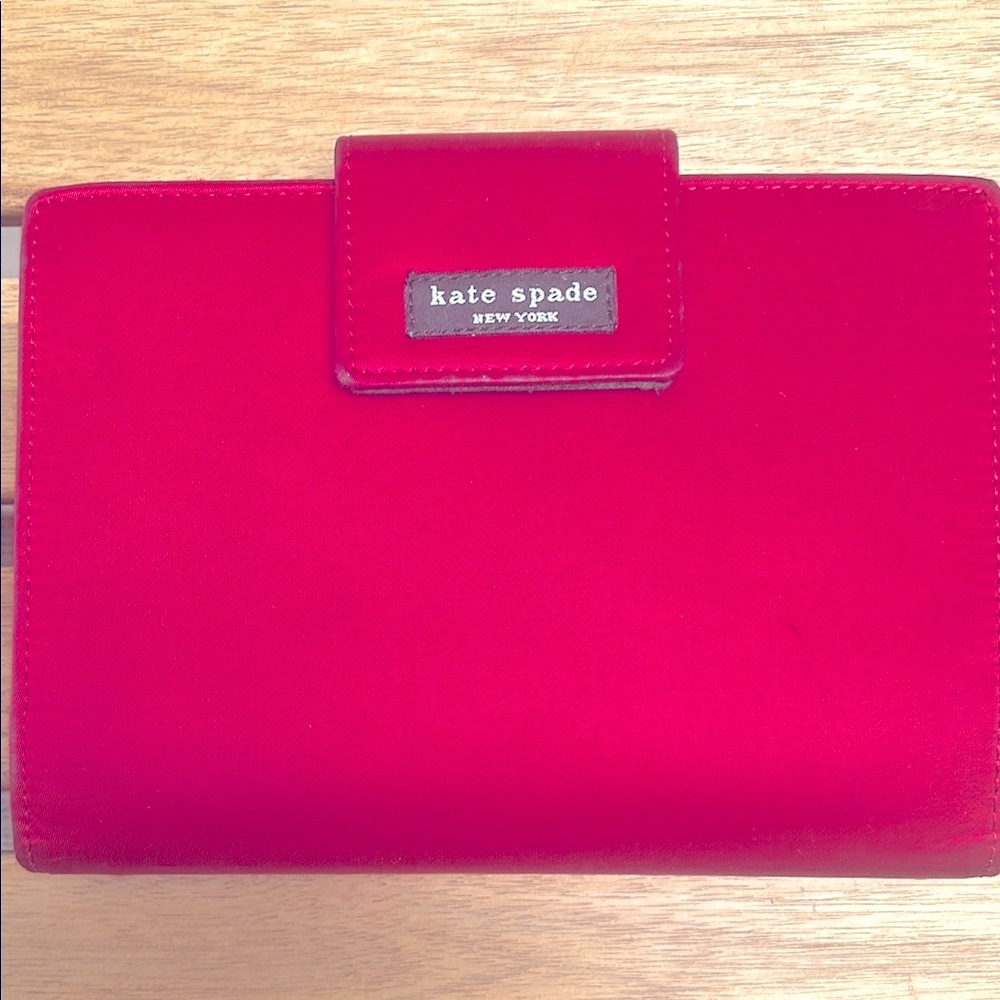 Kate spade red personal planner organizer PreOwned